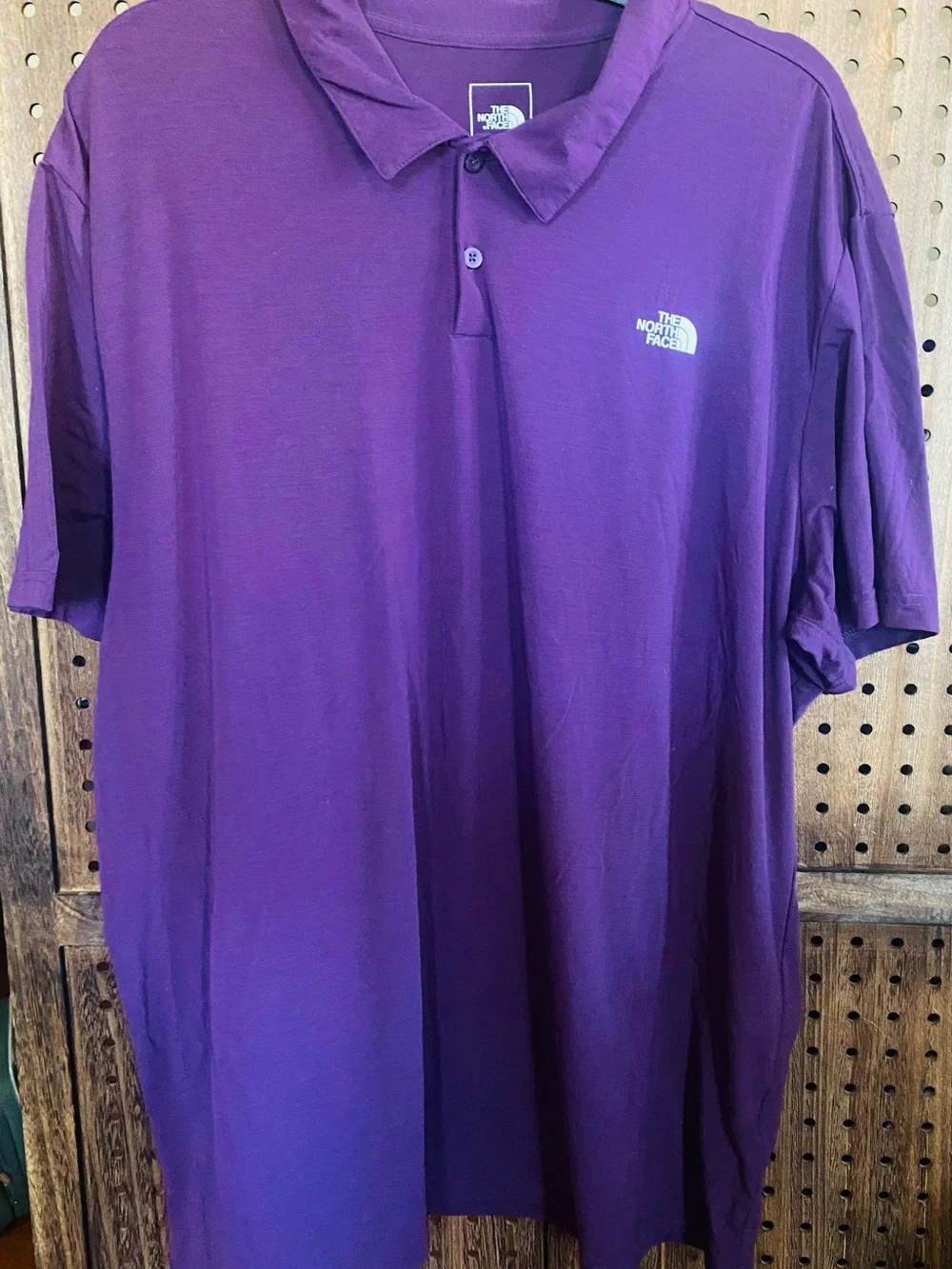 The North Face Men’s Deep Purple Short-Sleeve Polo Size XXL Pre- Owner